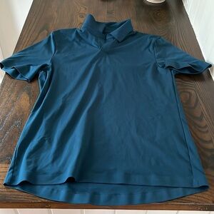 Lululemon Men’s Colored Shirt With No Buttons Size Large A Dark Teal Color